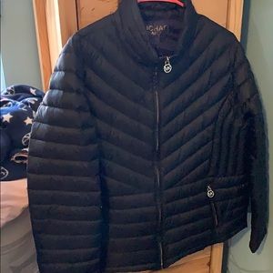Michael Kors Puffer Jacket with matching MK tote